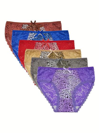 18pcs Women's Mid-Waist Panties - Sexy Seamless Quick-Dry Underwear with Leopard Print and Solid Color Designs, Soft Stretch Fabric for Yoga, Gym, Casual Wear - Elegant Multi-Pack for Home, Family, and Gifting | Fashion Underwear | Breathable Fabric