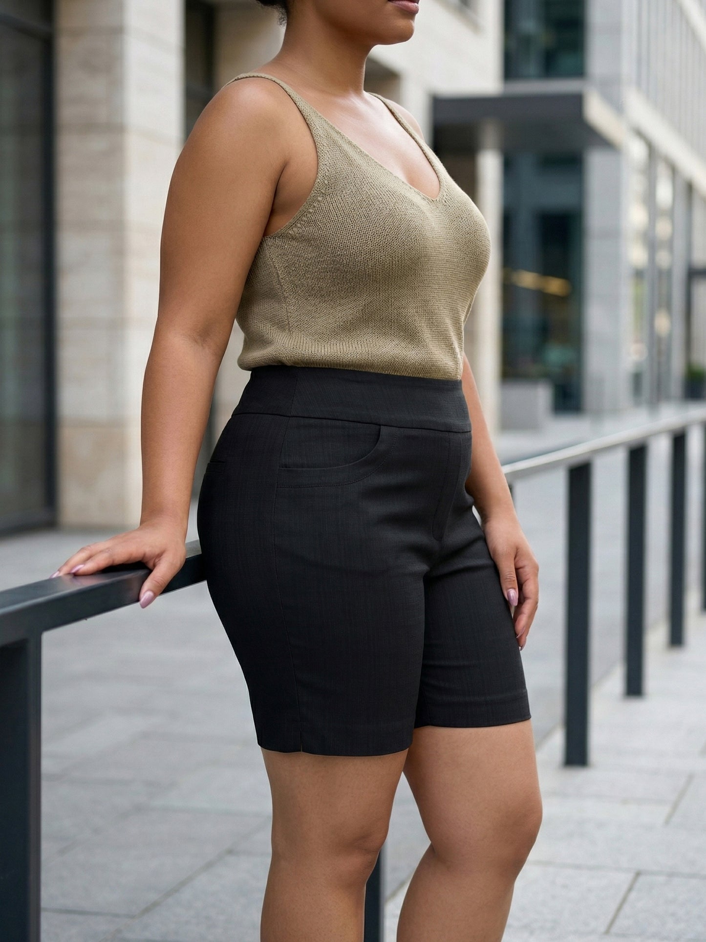 Plus Size - Plus Size - Women'S Plus Size High Waist Shorts