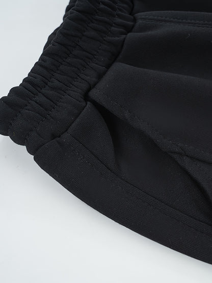 Wwowoniao Boys' Relaxed Fit Jogger Pants Made from a Featuring an Alphabet Design, Slightly Stretchy Knit Material, Equipped with Pockets, Suitable for Spring And Fall, Composed of 58% And 42% Polyester, Ideal for Outdoor Activities