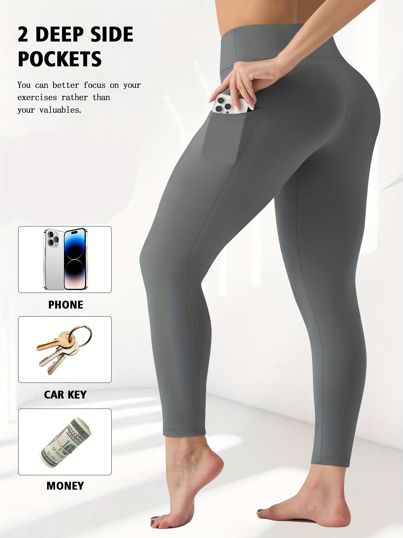 Women's Black Leggings - product view 25