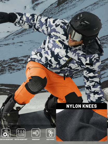 Men's Winter Fleece Pants Outdoor Softshell Pants Thickened Warm Lined Camping Fishing Trekking Hiking Pants Casual Trousers