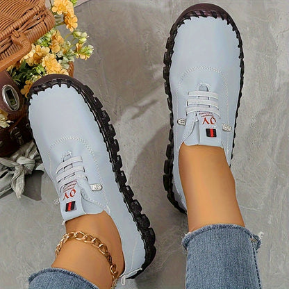 Women'S Shoes for Women - Breathable Lightweight Lace-Up Walking Shoes with Non-Slip Sole, Soft PU Foam Insole & Fabric Lining, Beige & Maroon Accents for All-Day Comfort, Versatile Daily Wear, Ladies Work Shoes, Women Shoes, Sneakers