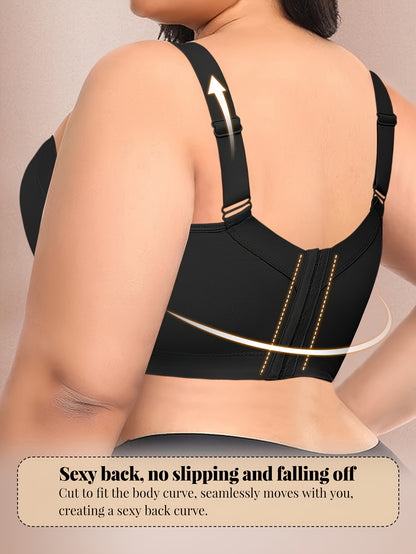 Set of Three Alluring Seamless Bras in Large Size with Gathered Design And Wide Shoulder Straps, Perfect for Everyday Use