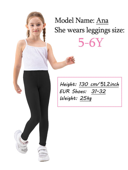 10pcs Random Girls' Cropped Leggings - High Stretch Polyester & Spandex Blend, Solid Color, Skinny Fit, Knit Fabric, All-Season Dance Pants, Non-High Quality, 92% Polyester 8% Spandex