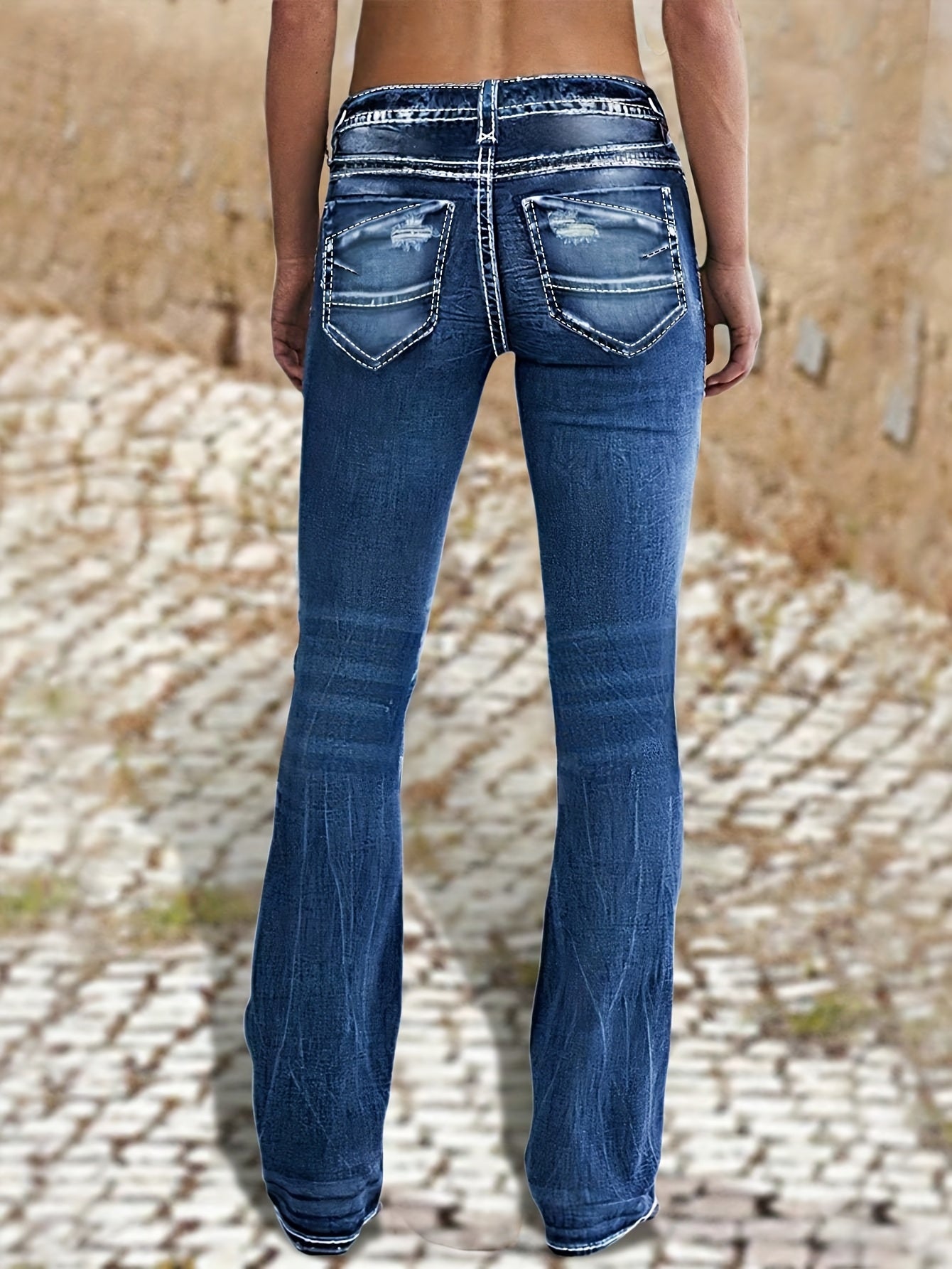 Non-stretch Multi-pocket Design, Classic Zipper Button, Fashionable Casual Versatile Jeans