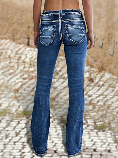 Non-stretch Multi-pocket Design, Classic Zipper Button, Fashionable Casual Versatile Jeans