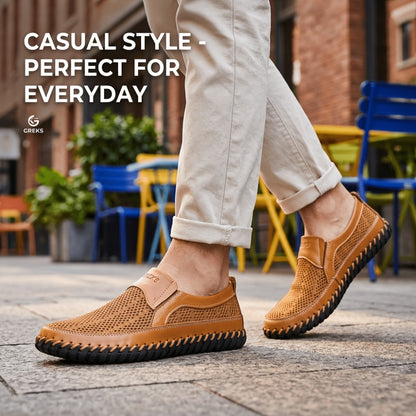 Men's Loafers & Flats - Breathable Mesh Slip-On for Outdoor & Travel 949029
