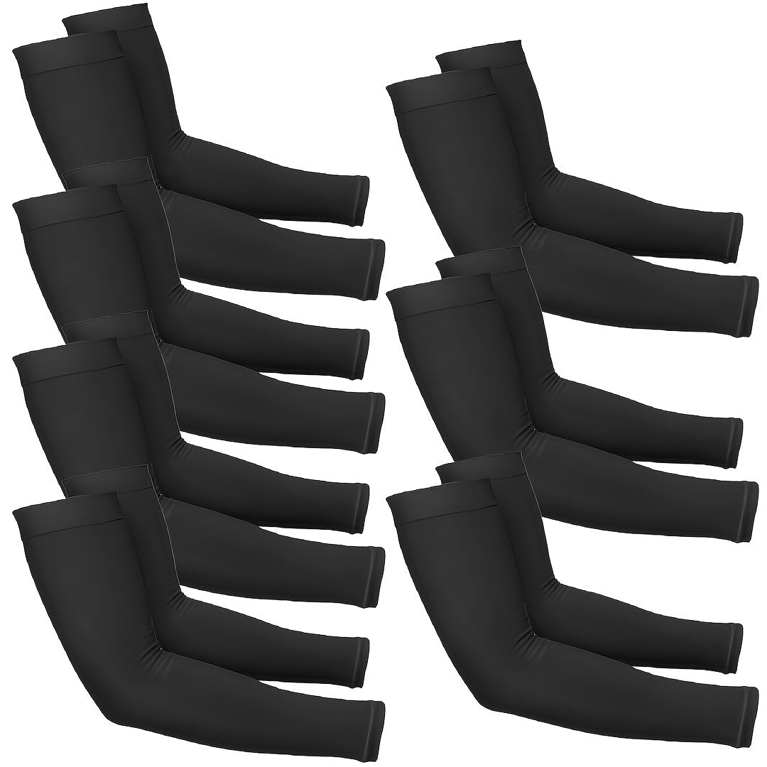7 Pairs Cooling Arm Sleeves Compression Arm Sleeves for Men-Women, Cooling arm sleeve for Cycling, Driving, Golf, Running, etc., Cooling Arm Sleeves for Women, Cooling Sleeves, Athletic Performance, Active Lifestyle, Snug Fit, Breathable Fabric, Soft Text