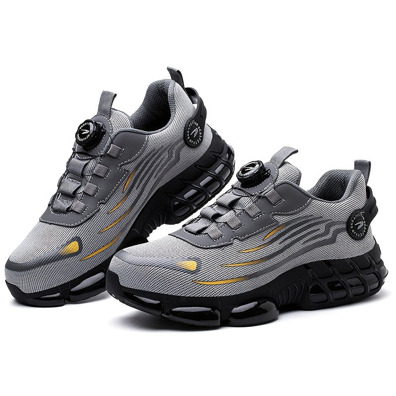 Steel Toe Work Shoes Man Slip Resistant Abrasion Resistant Construction Working Boots Comfortable Breathable Sneaker