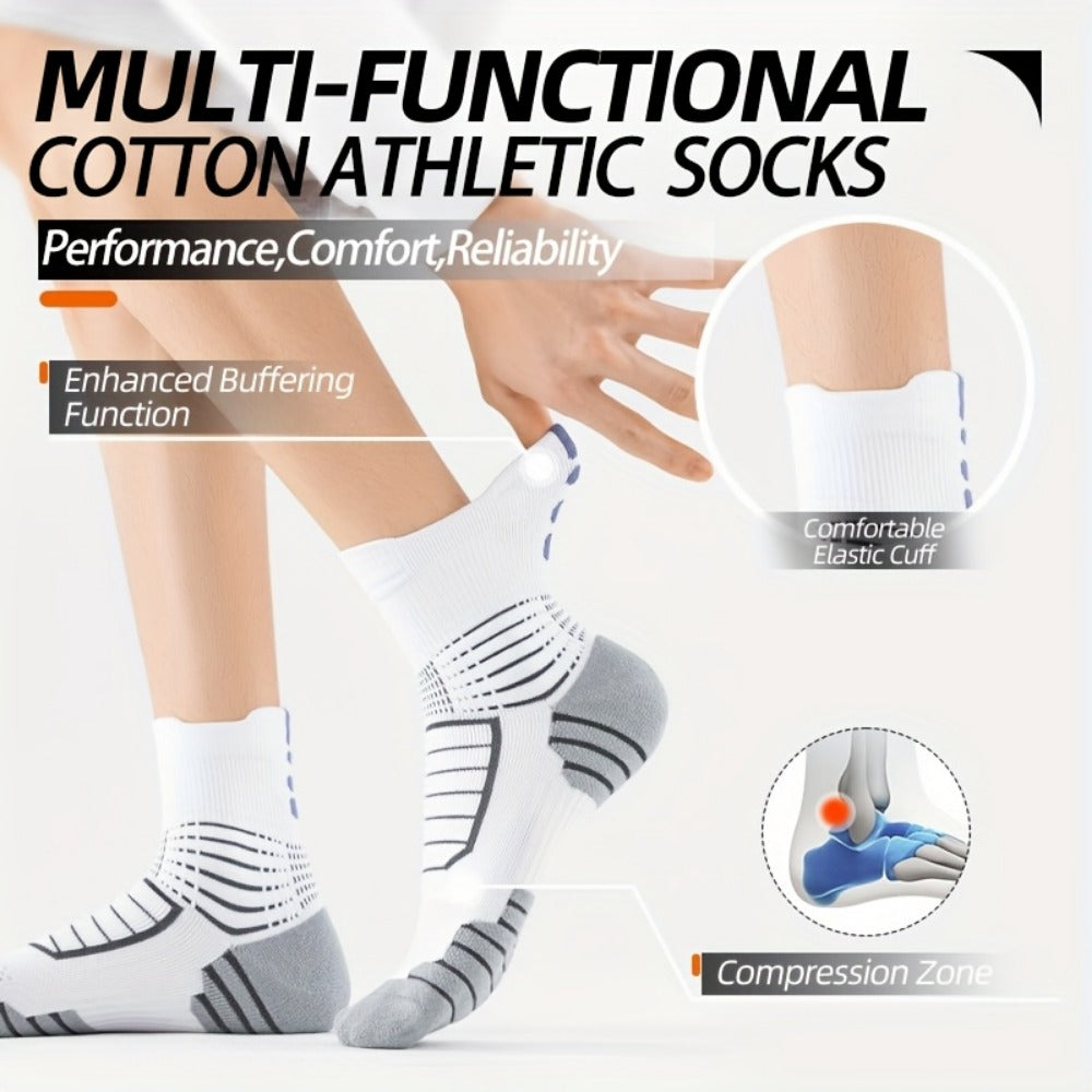 Men's Athletic Ankle Socks - 5-Pair Pack