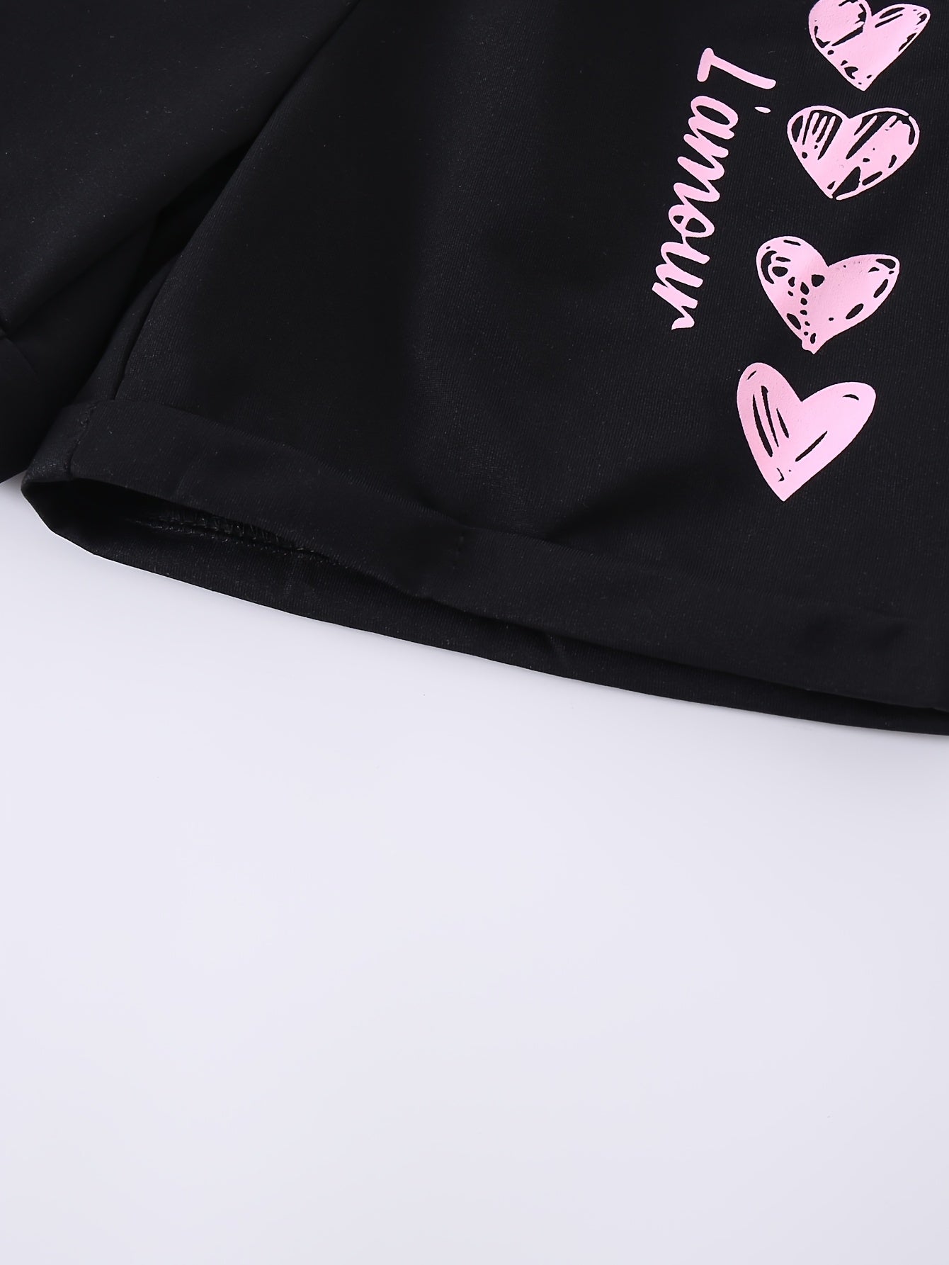4pcs Girls' Summer Shorts with Heart Print & Bow Front - Non- Bow Tie Waistband, Machine Washable Casual Shorts Suitable for, Playdates, Casual Attire - Spring/Summer Outfits for to, Perfect for Outdoor