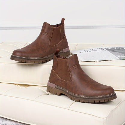 Boots Casual Slip On Ankle High Quality Mens Boots