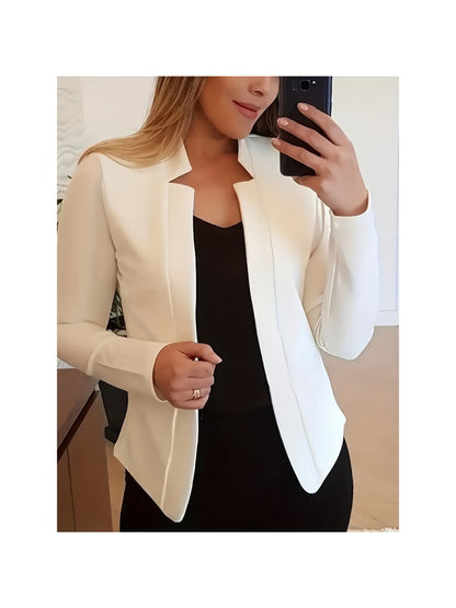 Lady's Elegant Middle Eastern Style Button- Jacket - Soft Pastel White, All-season Durable Fabric That Is Easy to Wash