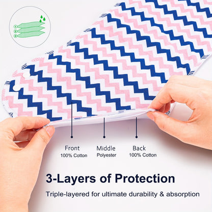 Baby Burp Cloth Set - Soft Absorbent Multipack Style 3893