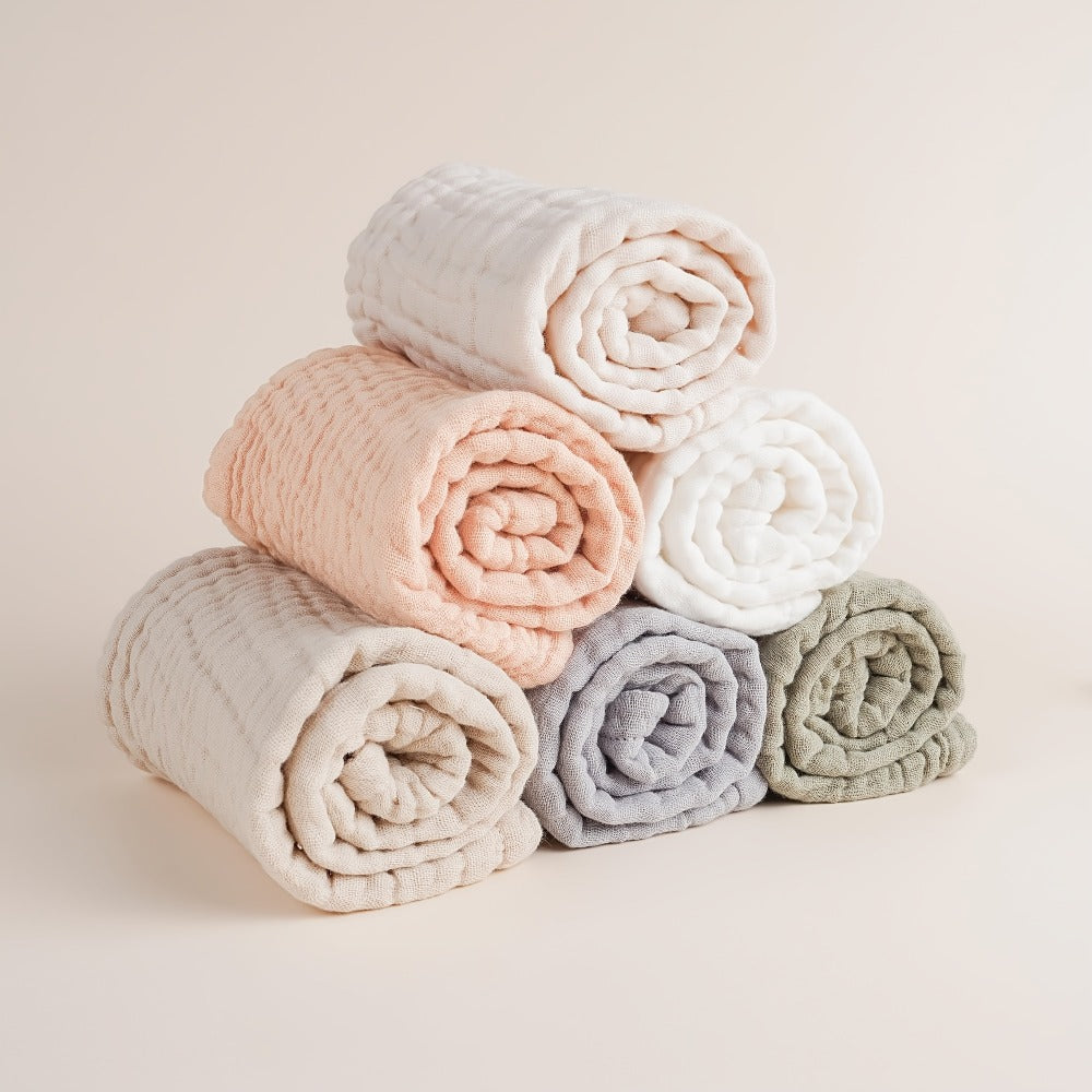 Burp Cloth - 6-pack Muslin Soft Cloths
