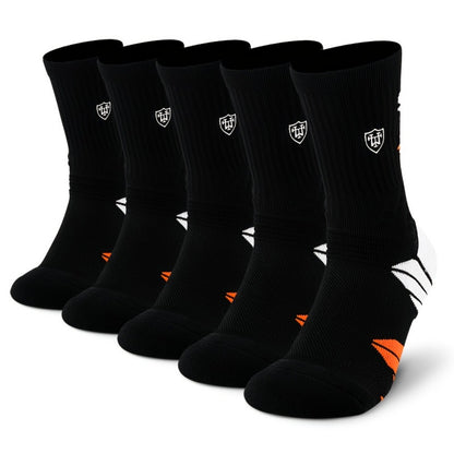 Men's Athletic Compression Socks - 5-Pair Pack