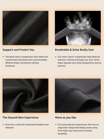 5 Men's Compression Workout Suits, Flannel Pants, Flannel Long Sleeves, Regular Short Sleeves, Baggy Shorts, High-stretch Jackets, Quick-drying Warm-up Suits, Running Workout Suits, Winter Outdoor Warm-up Suits. The Four Seasons Can Wear Freely