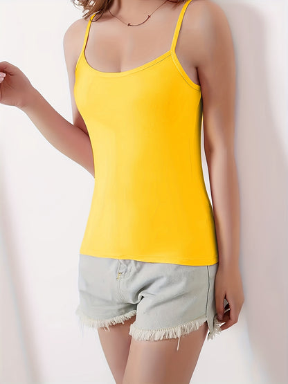 6-Pack Women'S Camisole, Casual Breathable Camisole, Various Colors, Comfortable Basic Version