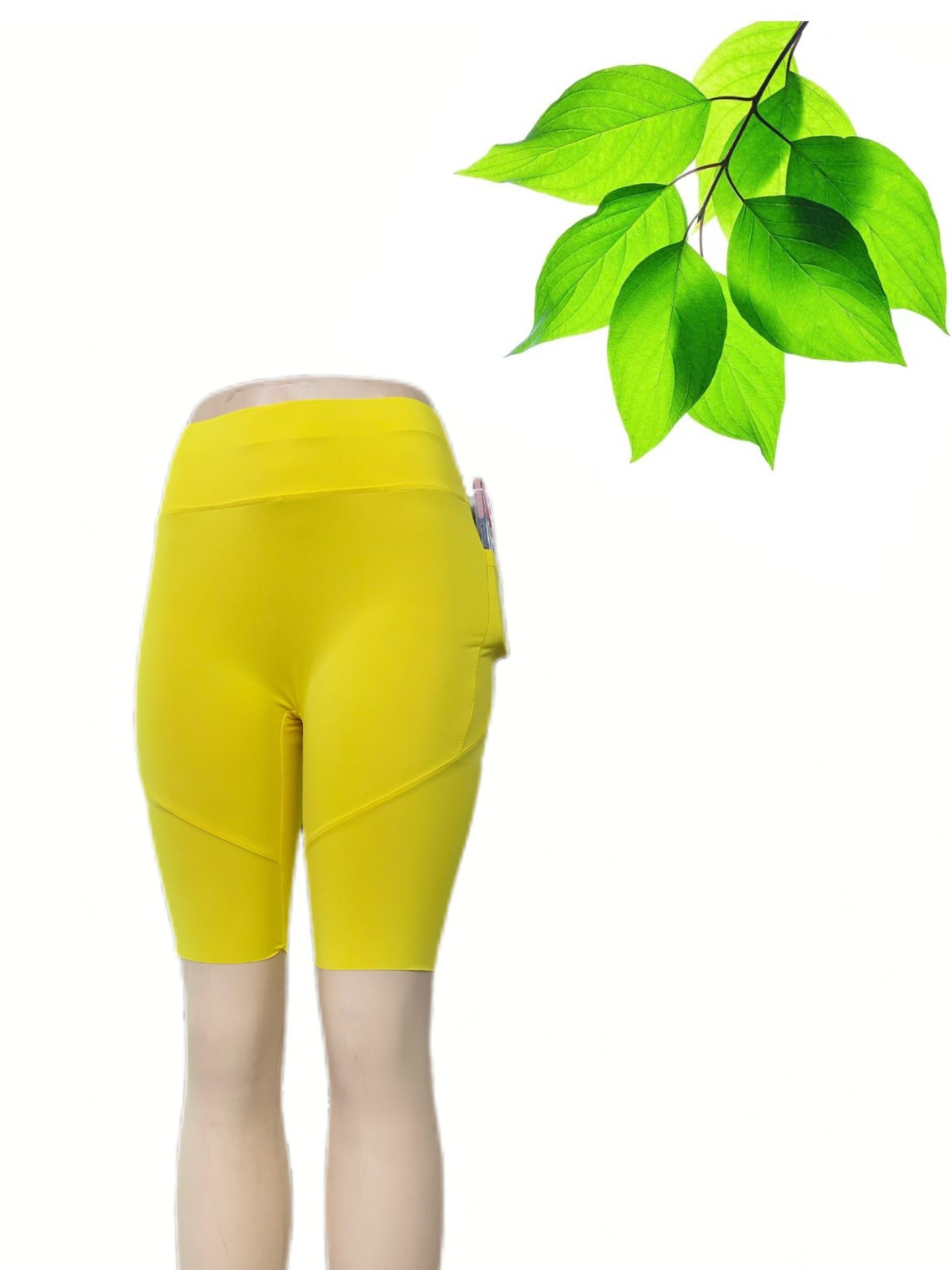 P23028 (1 Piece) Women's High-Waist Pocket Yoga Pants - Solid Color Stretch Fitness Leggings - Squat-Proof, Breathable Activewear with Secure Pockets for Convenience and Styls