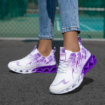 Women's Athletic Shoes - Lace-Up Design Style 866917