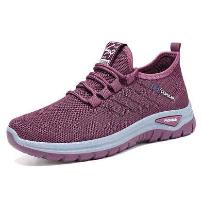 Women'S Sneakers, Women'S Mesh, One Foot Casual Shoes, Women'S Running Shoes, Lace Up Breathable Mesh, Casual Daily Wear