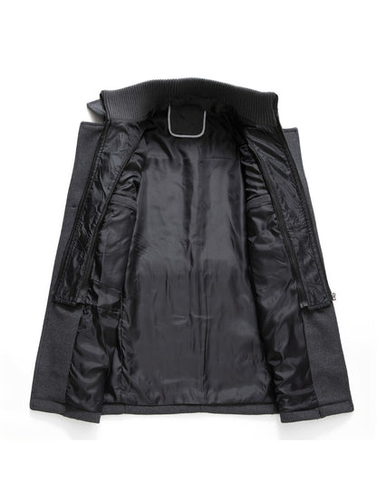Men's Versatile Fleece Single-Breasted Coat