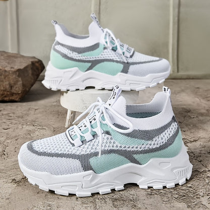 Sneakers, 2026 New Women's Shoes, Women's Casual Low-top Sports Shoes, Thick-soled Breathable Tennis Shoes, Sports Shoes Suitable for Gym And Casual Wear (PVC Soles), Women's Shoes, Women's Road Running Shoes, Outdoor Shoes