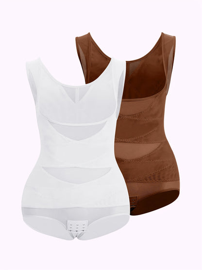 2pcs Women'S Shapewear Bodysuit Tummy Control Butt Lifting High Waist