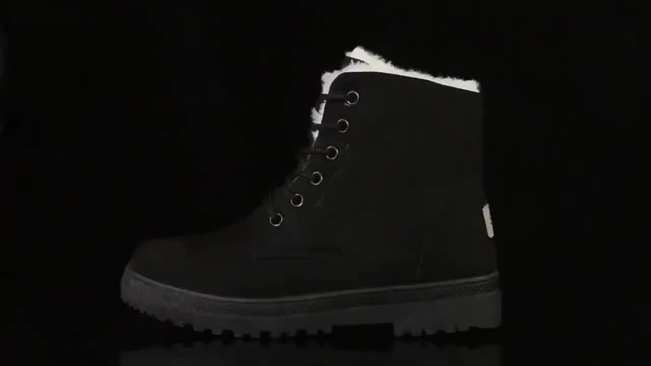 HDOXSE Winter Plush Snow Boots for Women 2025 New Casual Thick Sole Shoes Sports Thickened Warm Shoes