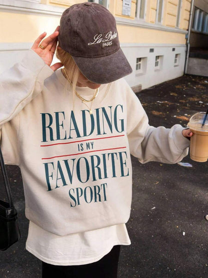 Reading Is My Favorite Sweatshirt, Vintage Reading Sweatshirt, Book Lover Gift, Bookish Sweatshirt, Bookworm, Reader Gift, Book Sweatshirt, Fall Cothes