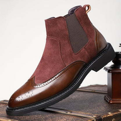 Men'S Classic Plain Toe Derby Shoes, Elegant Choice for Business Event And Wedding