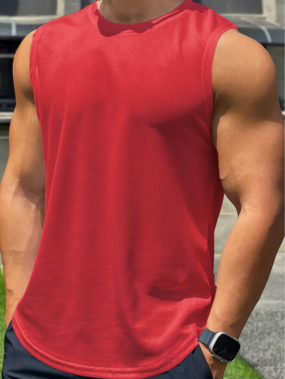 Men's Solid Color Tank Top - Sleeveless 052773