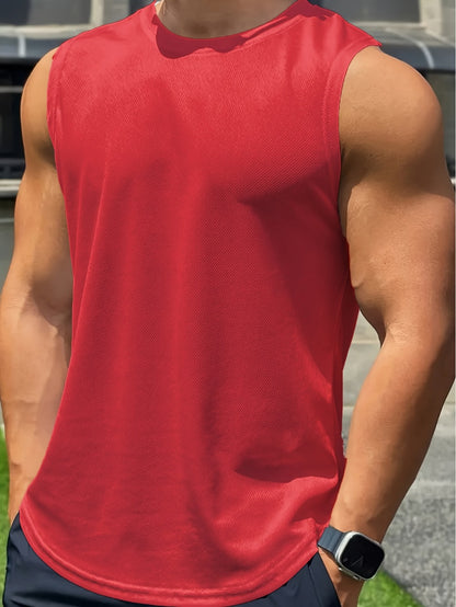 Men's Solid Color Tank Top - Sleeveless 052773