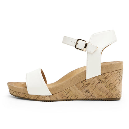 Women's Open Toe Buckle Ankle Strap Platform Wedge Sandals Durable Versatile Style for party, dance, shopping, walk, office, beach stylish look, Classic and versatile style Women Shoes, Womens Sandals