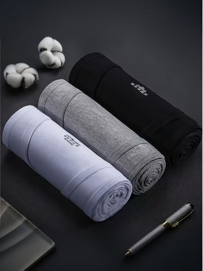 3pcs Simple Tops Pure Cotton Men's Vests And Tops Include Black, White And Gray, Suitable for Daily Wear, Sports, Going Out, Beach And Other Scenes, Spring And Summer Seasons