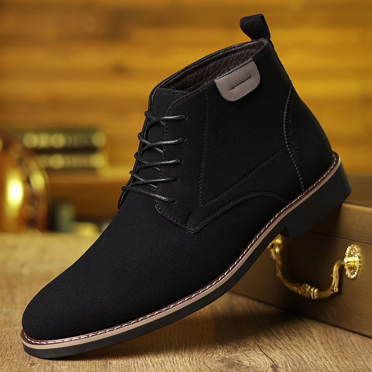 15008 British Style Frosted Short Boots