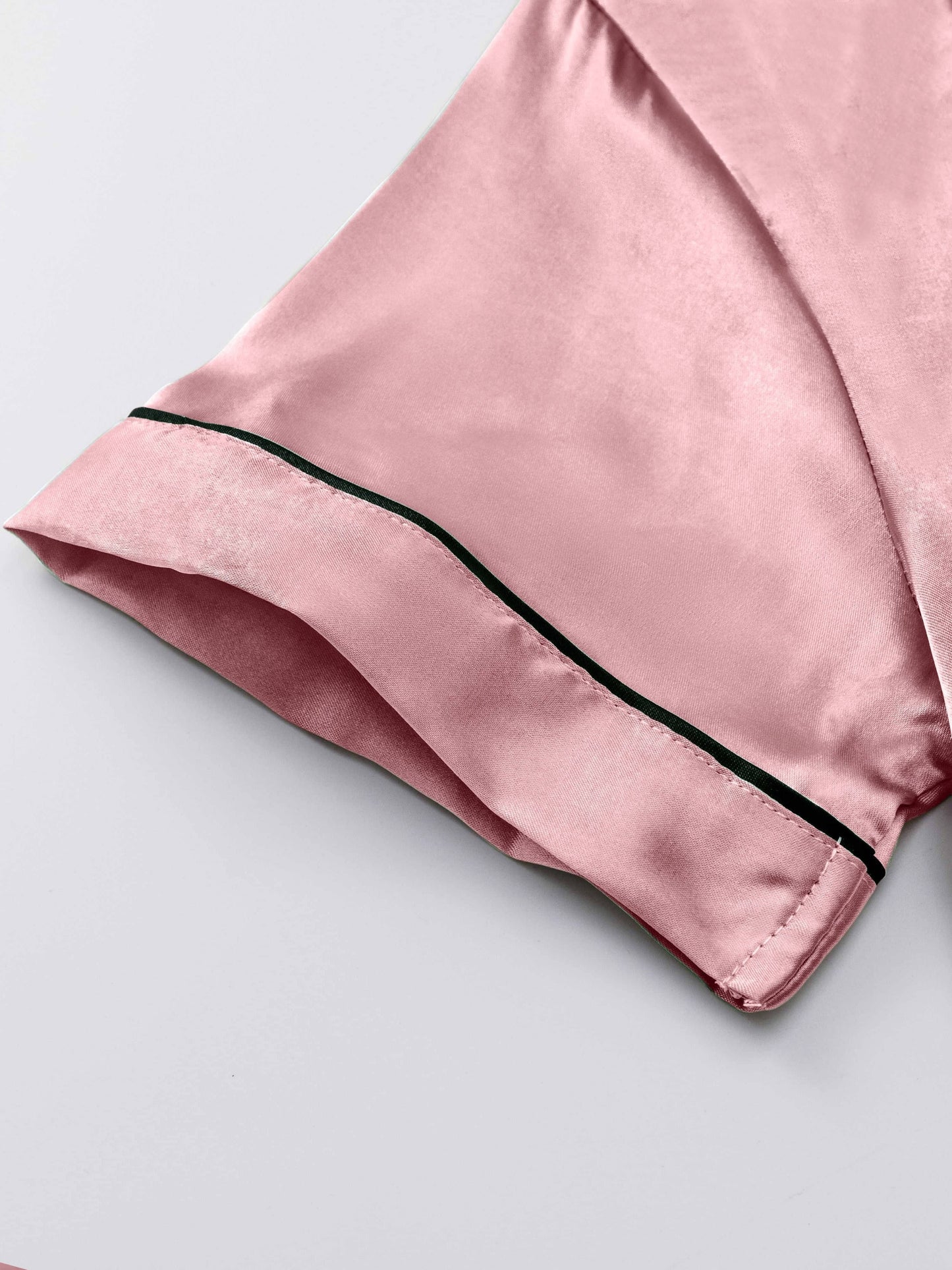 Pink + Light Green + Champagne Satin Long-Sleeve Pants - product view 13