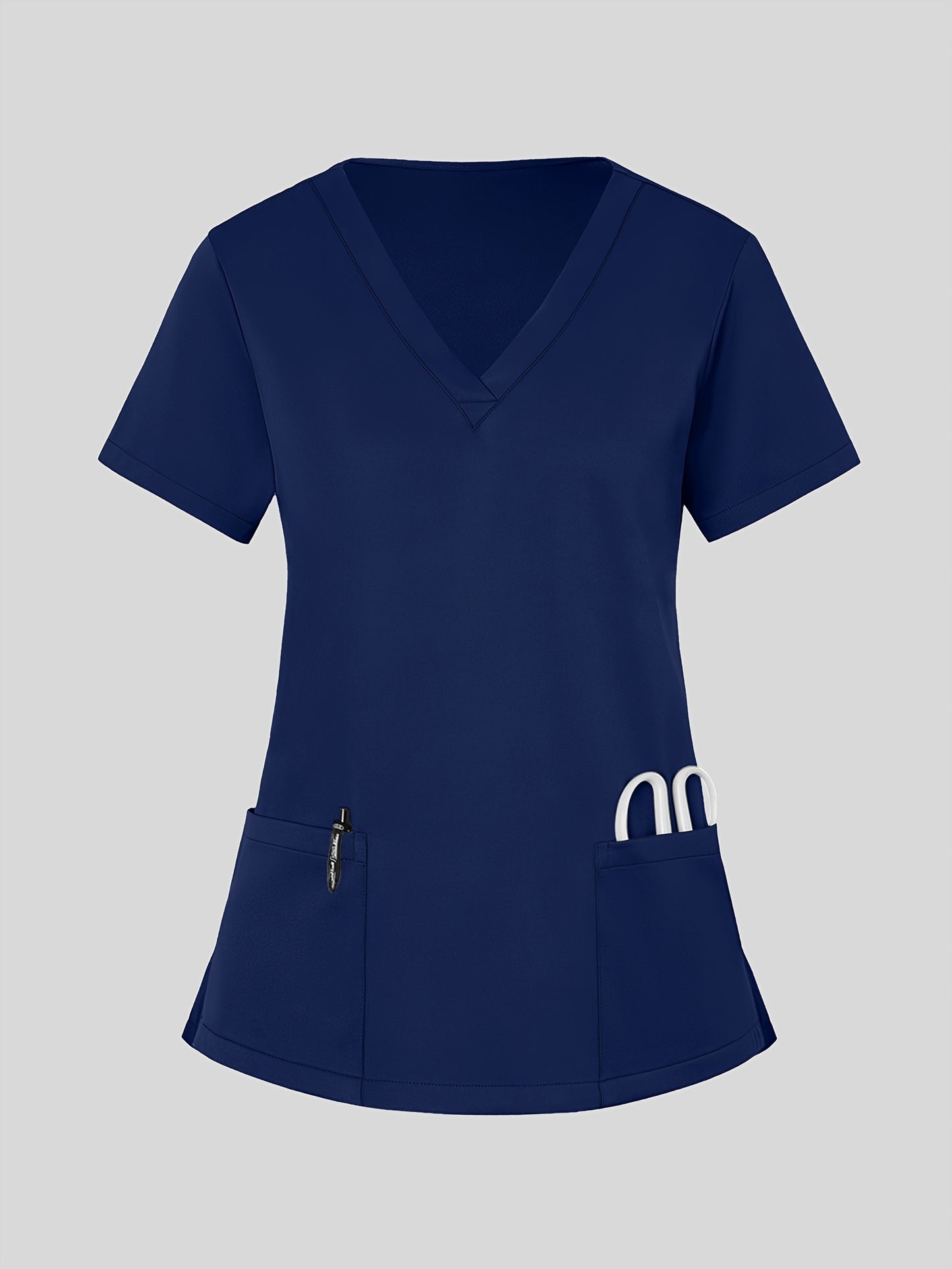 Women'S V-Neck Frosted Breathable Uniform Hand Washing Workwear Brush Hand Clothes Top
