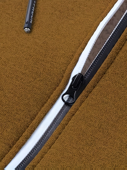 Men's Windproof Fleece Pullover Coat