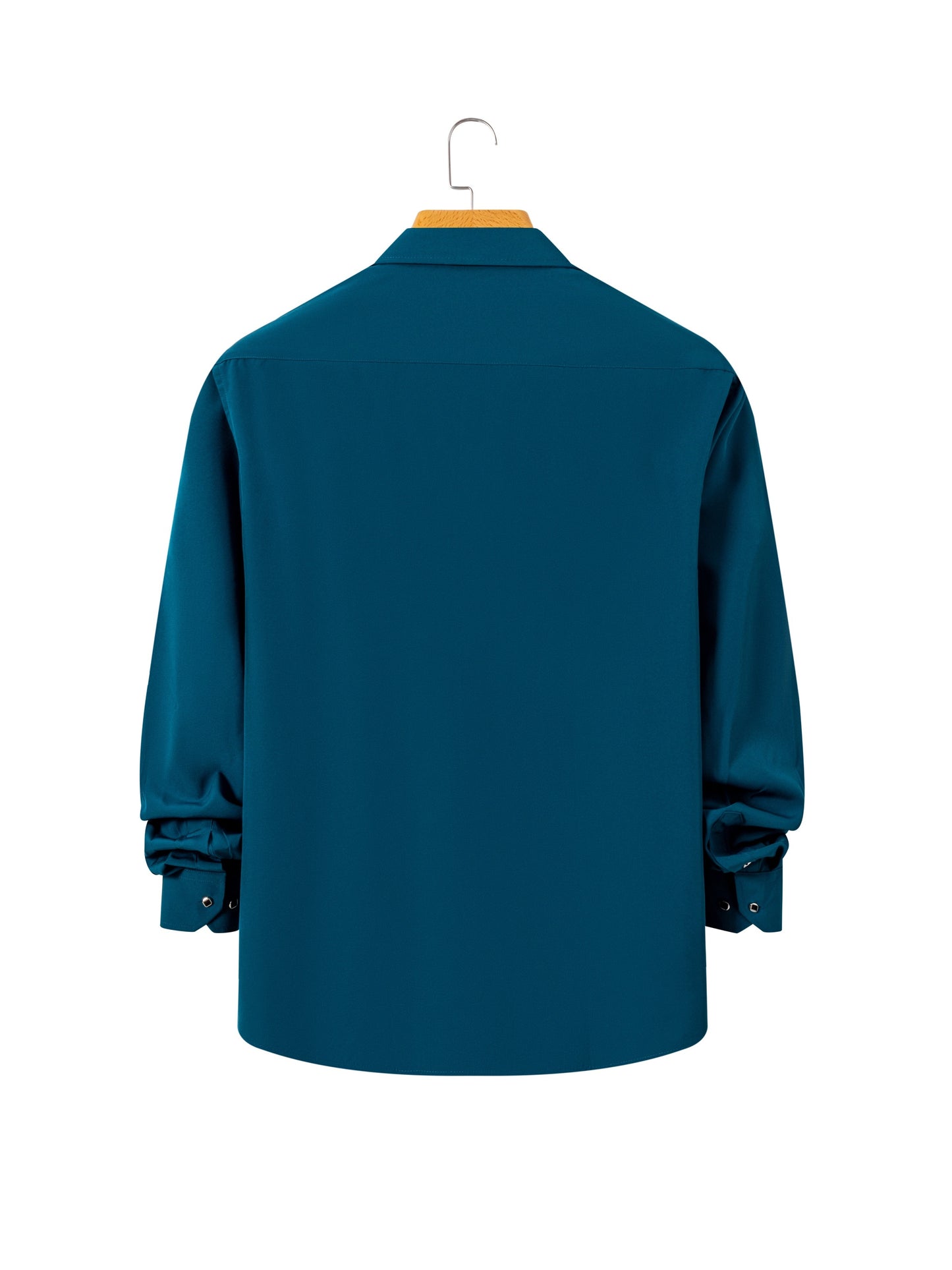 5pcs Men'S Long Sleeve Dress Shirts with Rhinestone Button Closure - Solid Color (, Red, Green) | Wrinkle-Resistant & Breathable Fabric, | All-Season Business Casual & Formal Wear | Machine Washable, Dress Shirts for Men