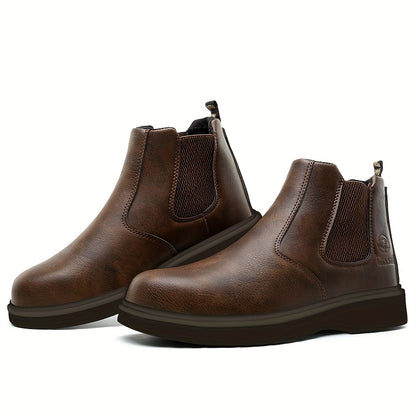 New PU Anti-smash Anti-puncture Men's Daily Casual Labor Insurance Shoes