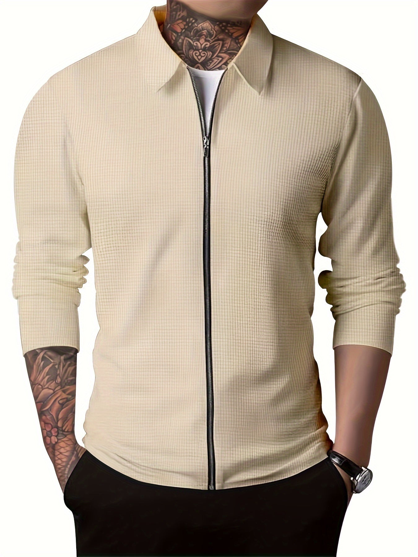 Men's Autumn And Winter Jackets, Slim Fit Cardigans with Collars, Men's Jackets, Casual Style, Suitable for Outdoor Travel