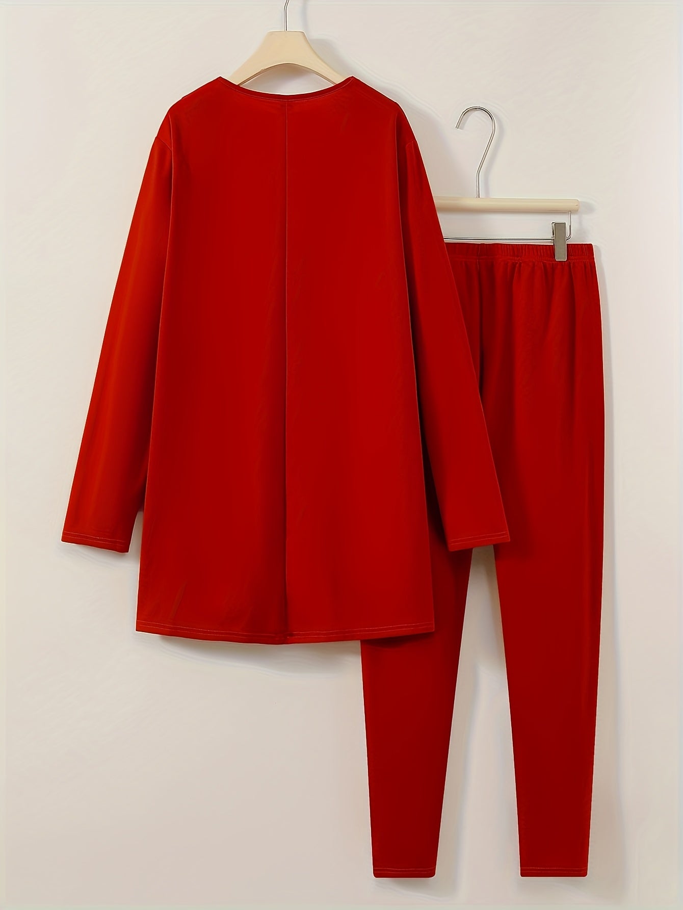 Plus Size - Plus Size - Plus Size Women'S Suit Jacket, Long Pants Two-Piece Set, Fashionable Casual Suit Set