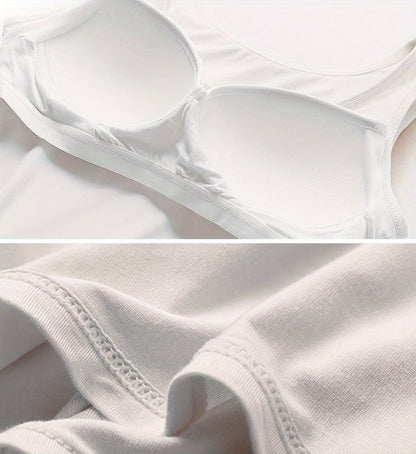 Women's Built-In Bra Camisoles - 3-Pack Wire-Free Padded