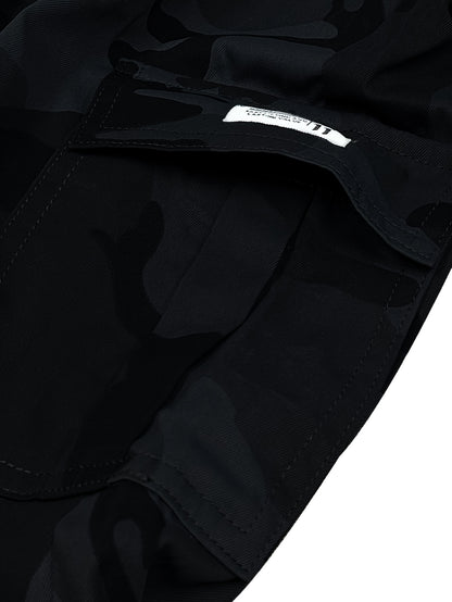 Men'S Camo Jogger Pants Military Cargo Pants Leg-Bound Tapered Casual Camouflage Pants