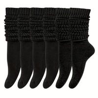 6 pairs (black) of extra long socks