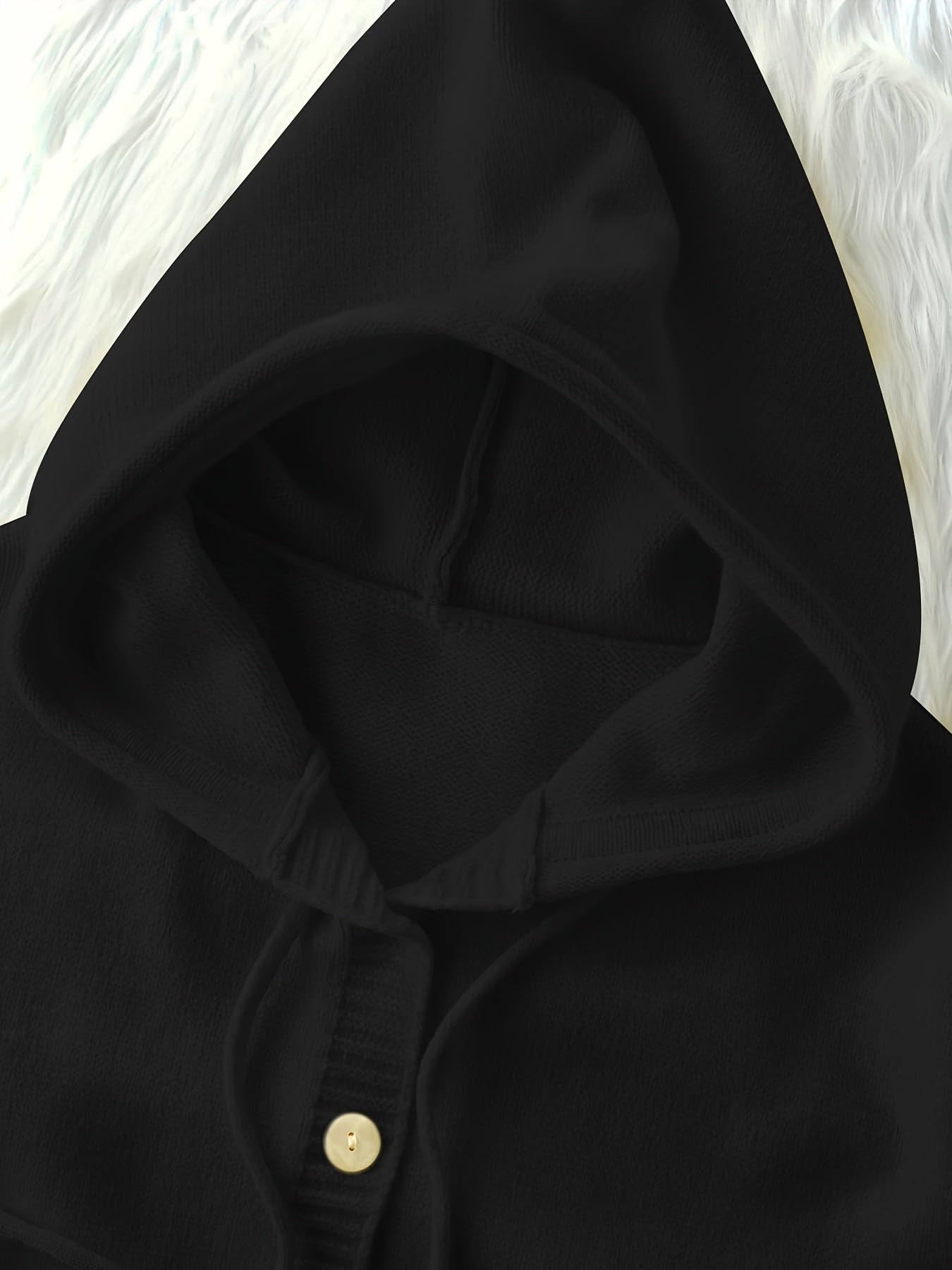 Plus Size - Plus Size - Plus Size Women'S Clothing, Sweet And Cute Style, Women'S Hooded Button-Up Cardigans, Autumn And Winter Fashion And Playful Items