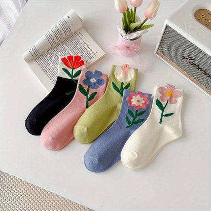Women's Cute Print Socks - 5-Pair Pack