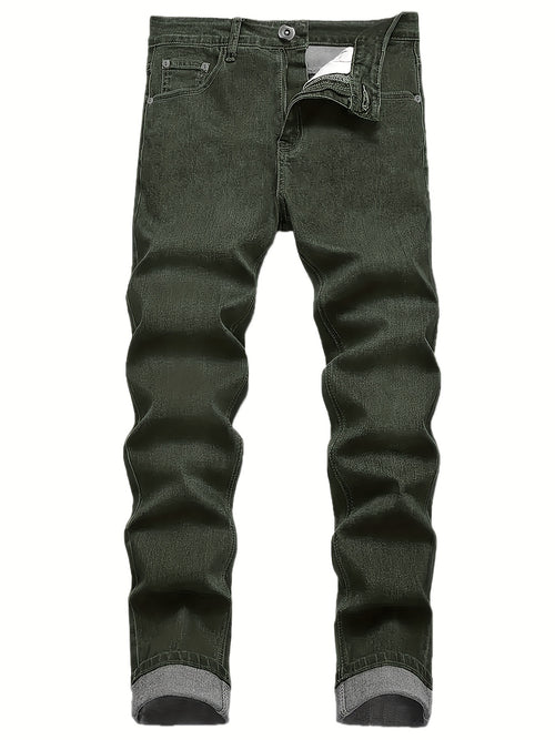 3-Pack Men's Slim Fit Jeans | Business Casual Trousers | Year-Round Versatile Pants | Gift