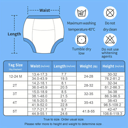 Boys' Potty Training Pants - 6-Pack Cotton